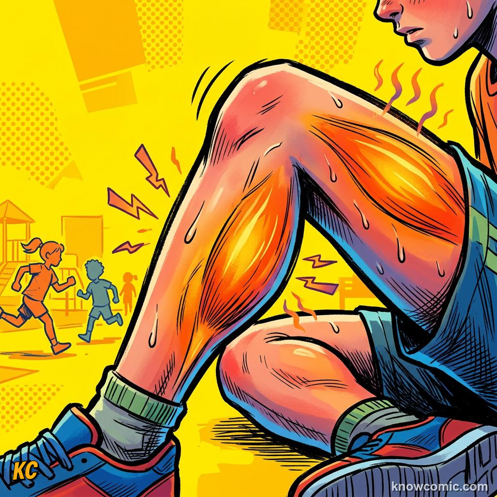 Anaerobic Power Bursts comic panel showing the burn
