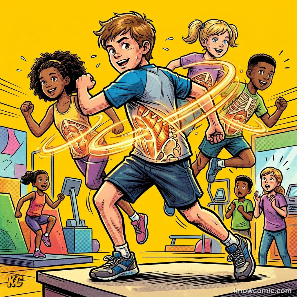 Core Strength Secret comic panel showing sides