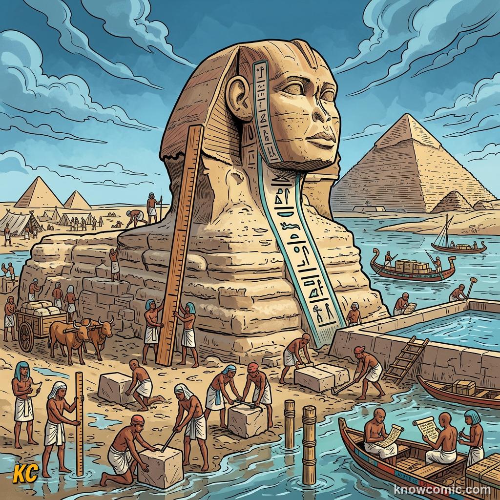 Nile inundation spreading water across Egyptian fields