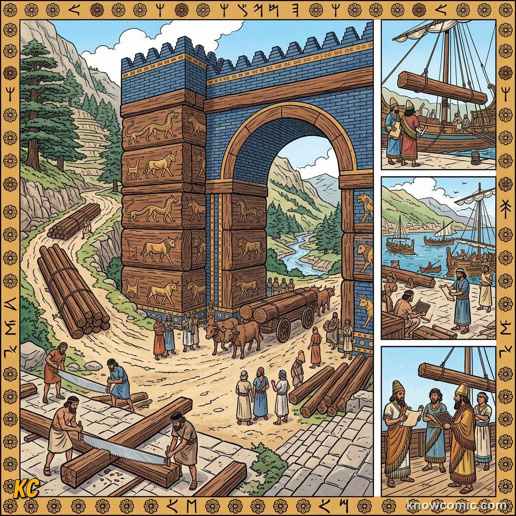 Harbour of Tyre with Phoenician warehouses and docks