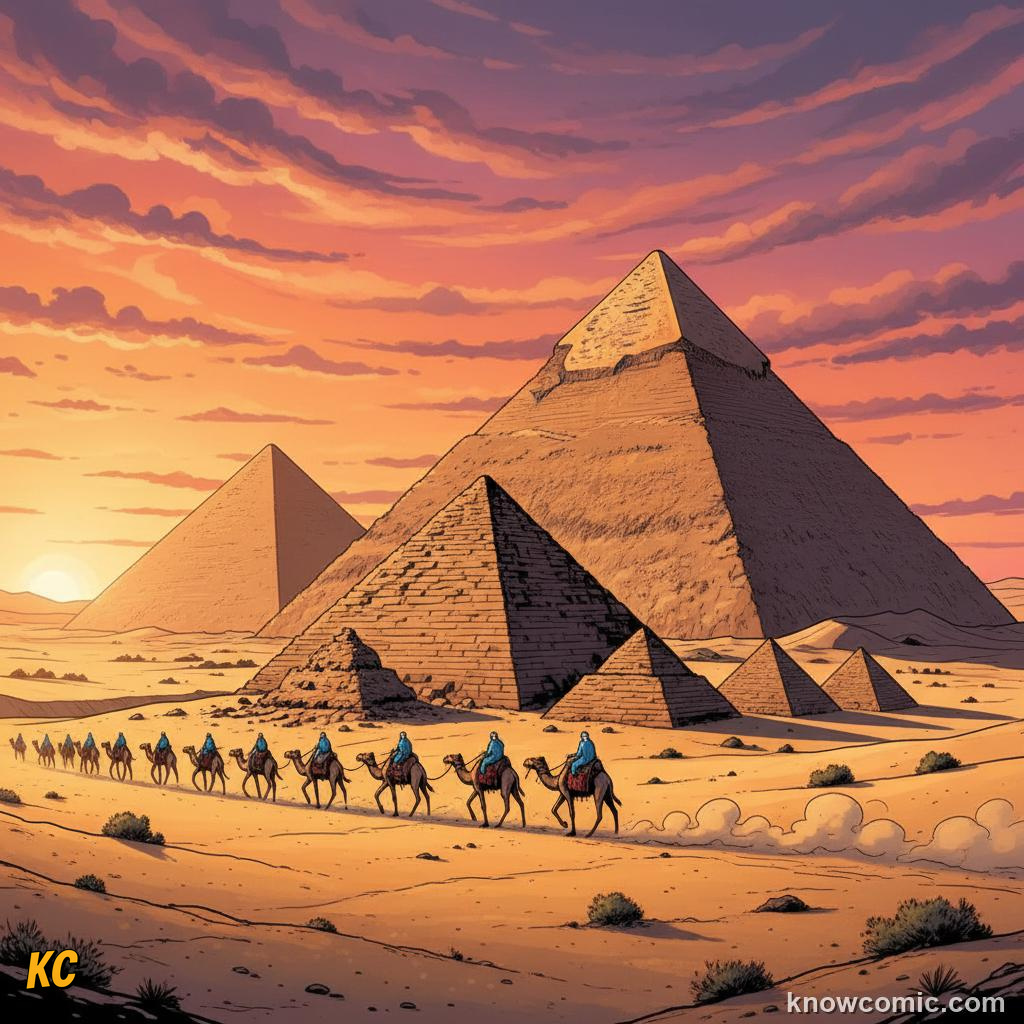 Menkaure's smaller pyramid completing the famous trio of royal tombs on the Giza plateau
