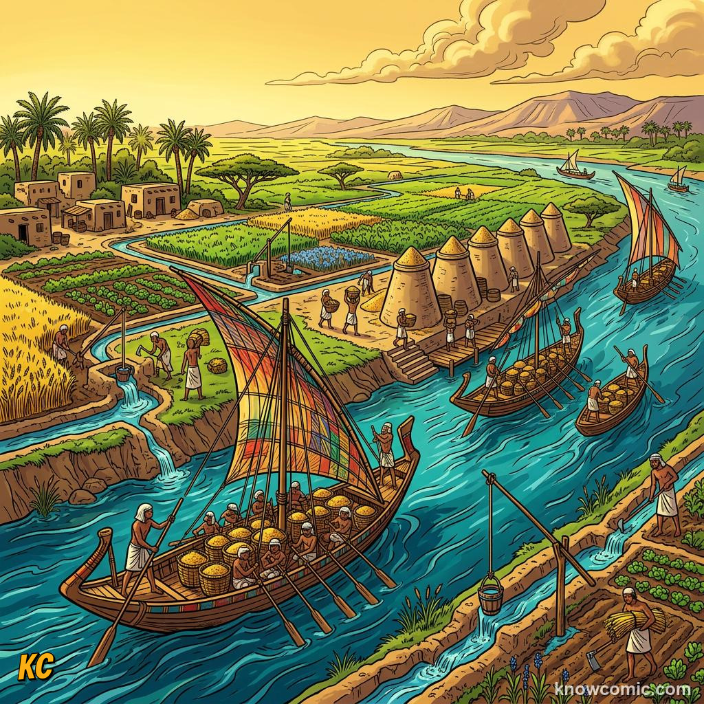 Comic panel about cleopatra: last queen: A Greek Dynasty On The Nile, educational kids illustration