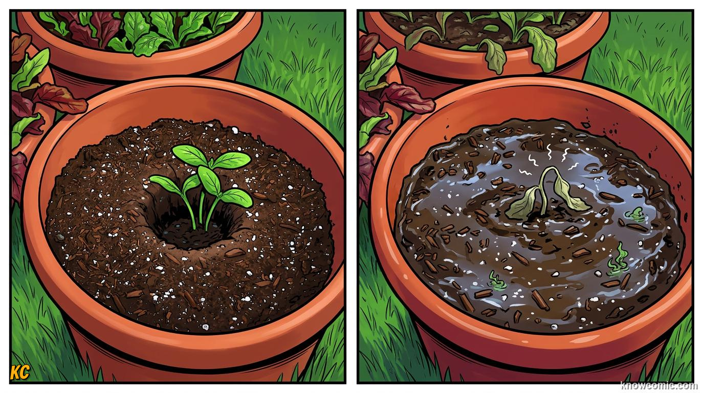 Home agriculture: BALANCE, DAMP, NOT DRENCHED