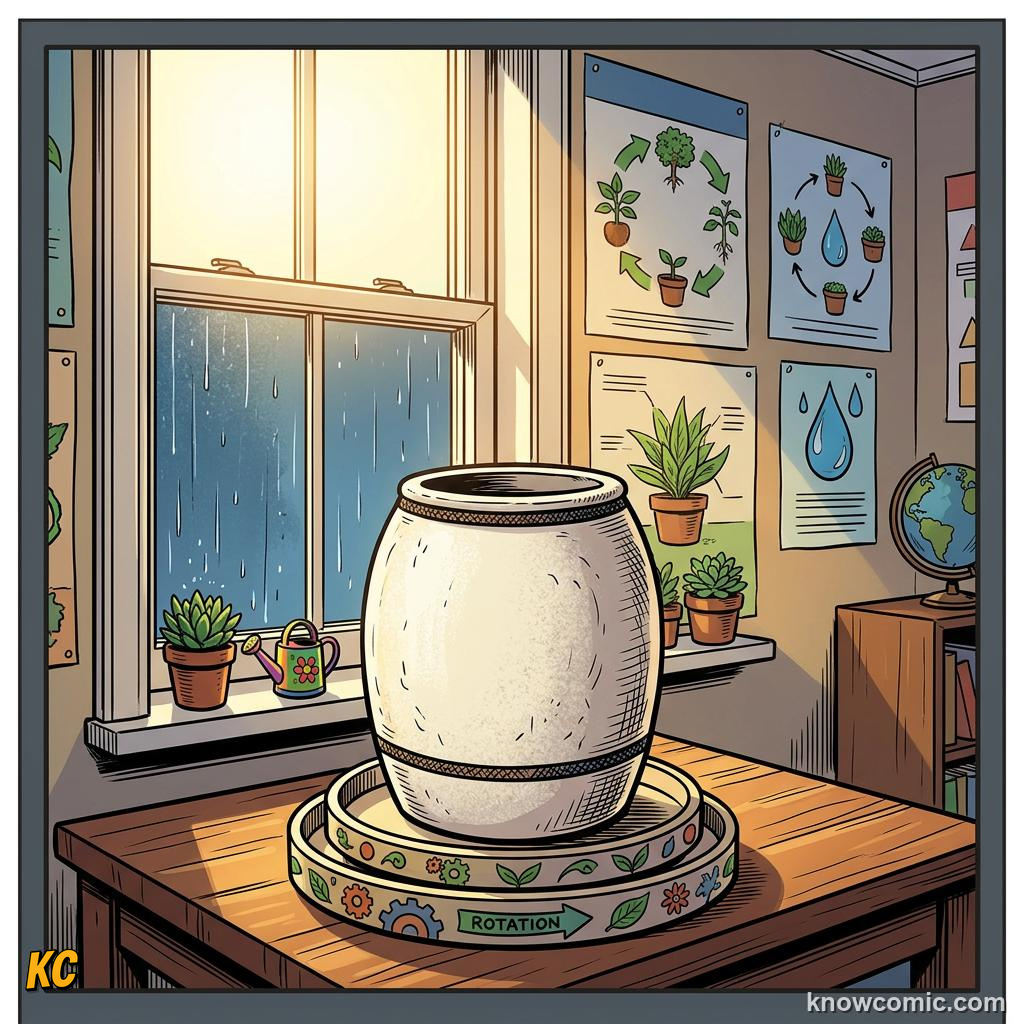 Home agriculture: ROTATE, Turn tray for even light.