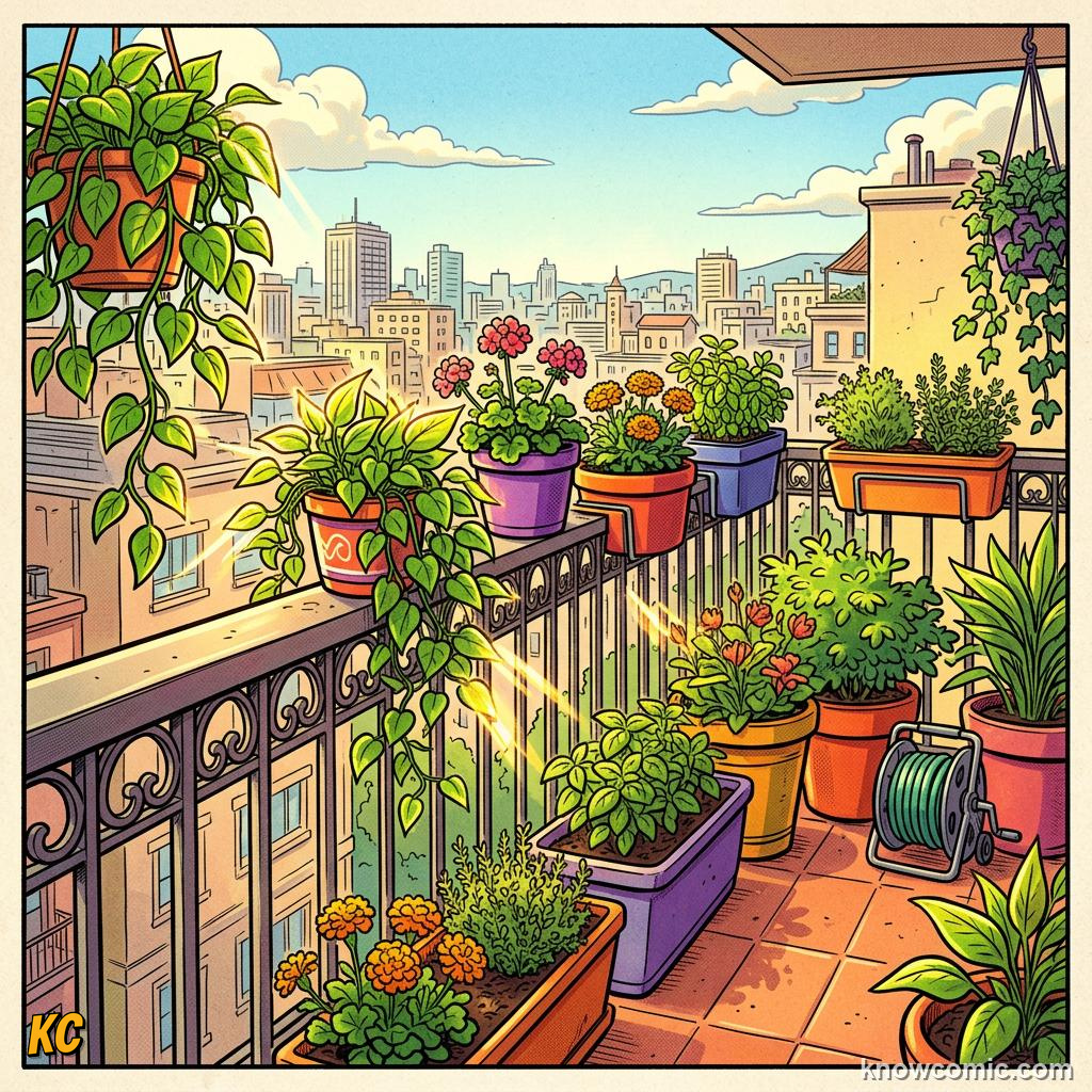 Home agriculture: BALCONY, 🏢 Upper floors often get more sun than ground level.