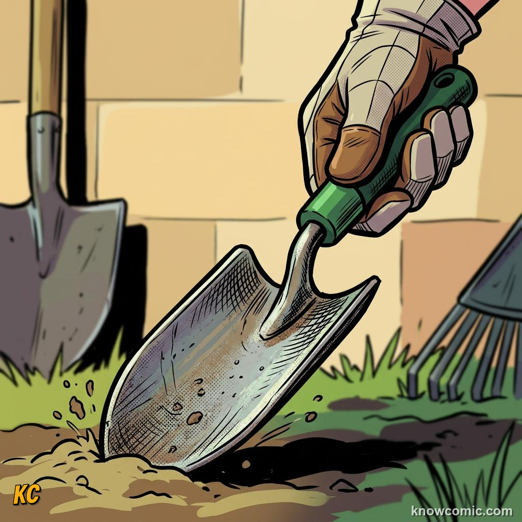 Home agriculture: TROWEL, ⛏️ Scoop, dig, and transplant with one hand.