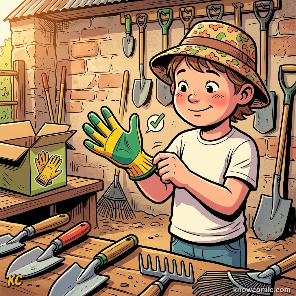 Home agriculture: FIT, ✋ Snug gloves grip tools without slipping.