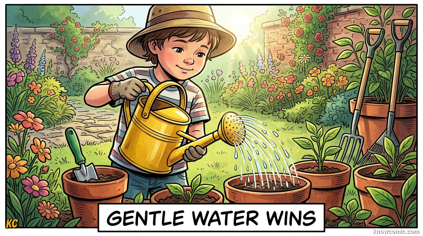 Home agriculture: HYDRATE, GENTLE WATER WINS