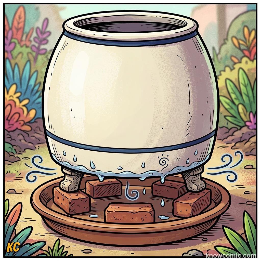 Home agriculture: LIFT, Pot feet let air flow under the base.