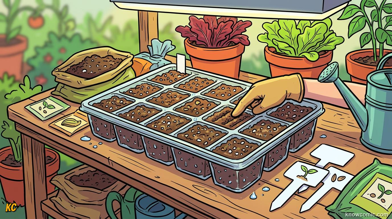 Home agriculture: TRAY SCIENCE, FILL CELLS THE RIGHT WAY