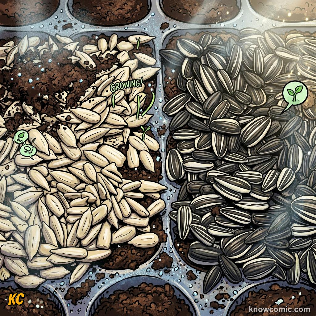 Home agriculture: TINY, Sprinkle and barely cover.