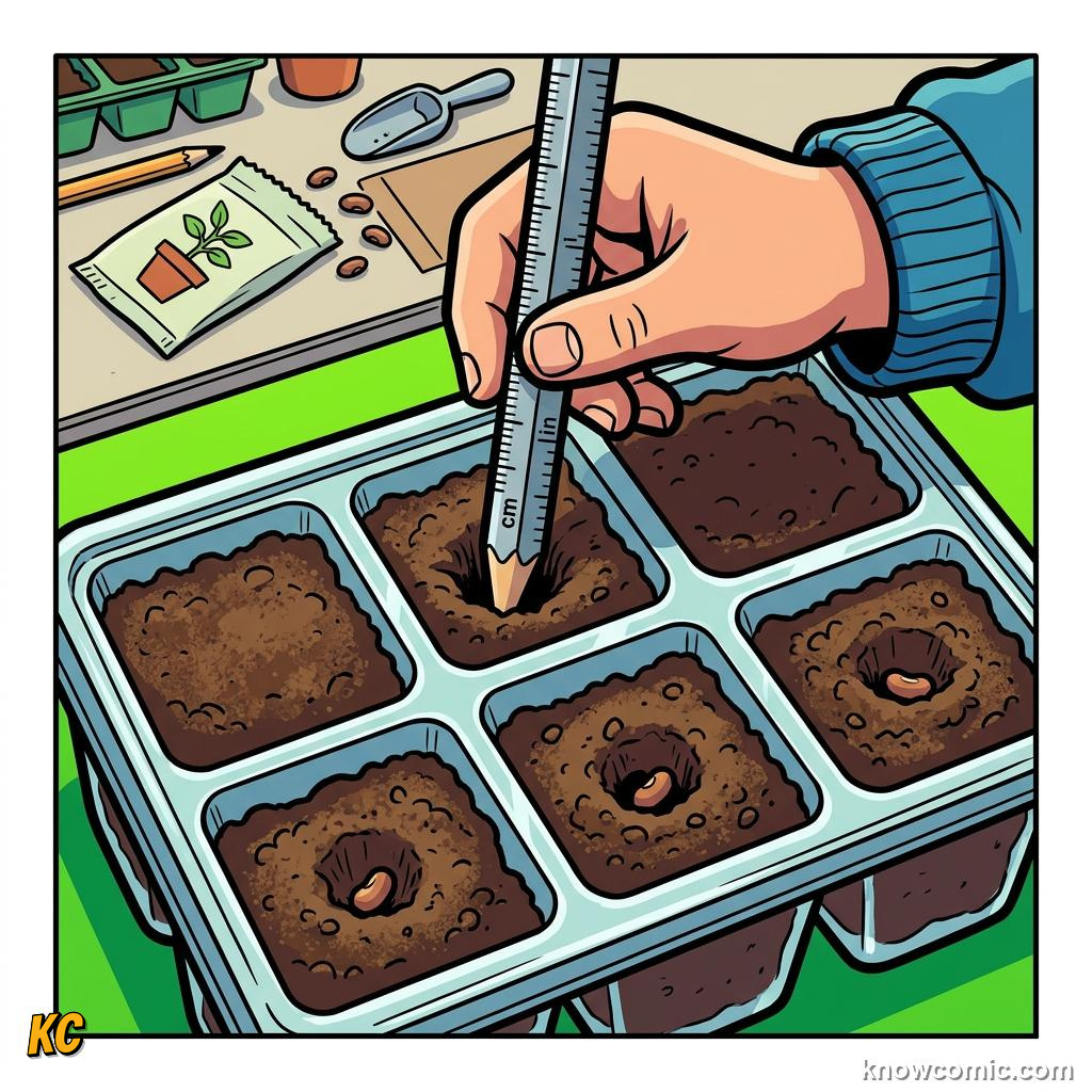 Home agriculture: STICK, Use pencil marks as depth stops.