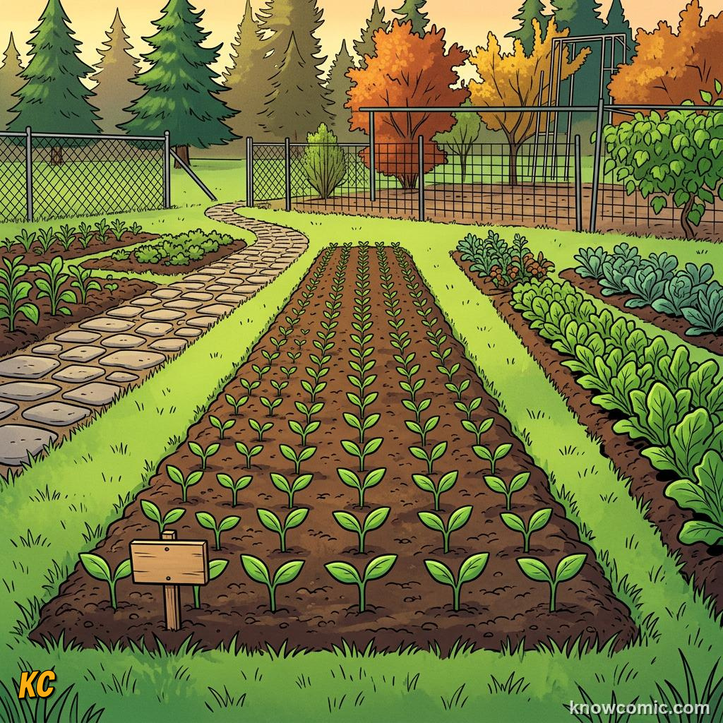 Home agriculture: ROWS, Pre-made holes keep spacing clean.