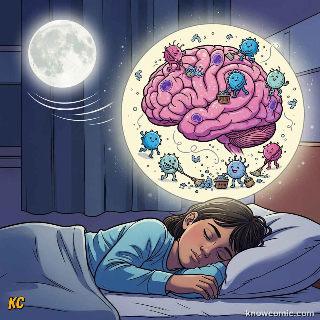 Sleep strengthening memory by replaying the day's learning and clearing brain waste
