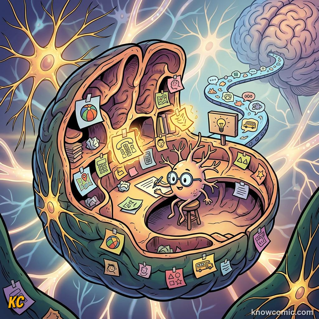 Short-term memory holding only a handful of items like digits or words for seconds