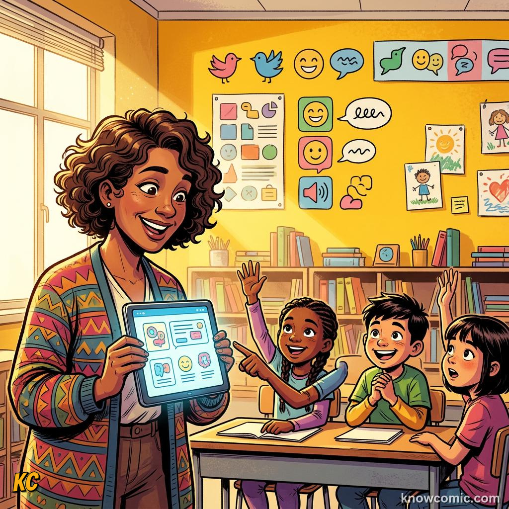 Dying Languages comic panel showing teach it