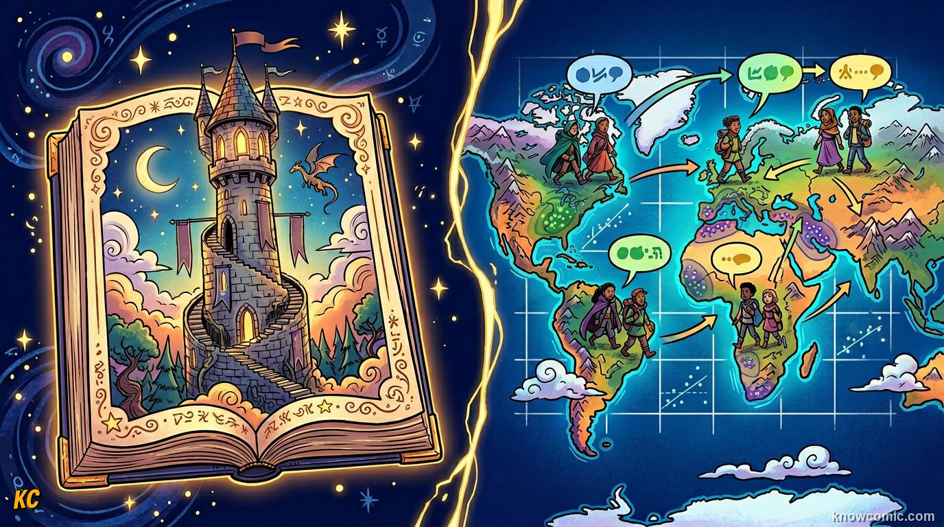 The Tower of Babel Myth comic panel: the real reason, what really happened