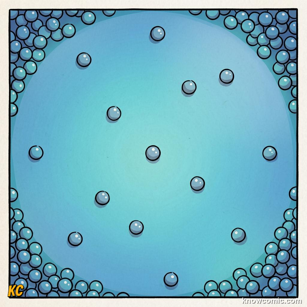 Comic illustration: rarefaction in a sound wave