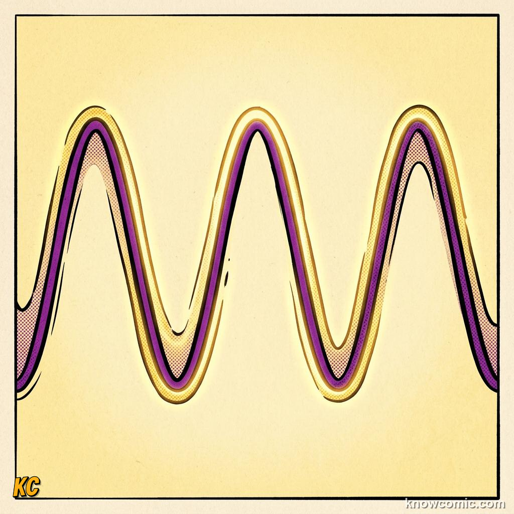 Comic illustration: wavelength of a sound wave
