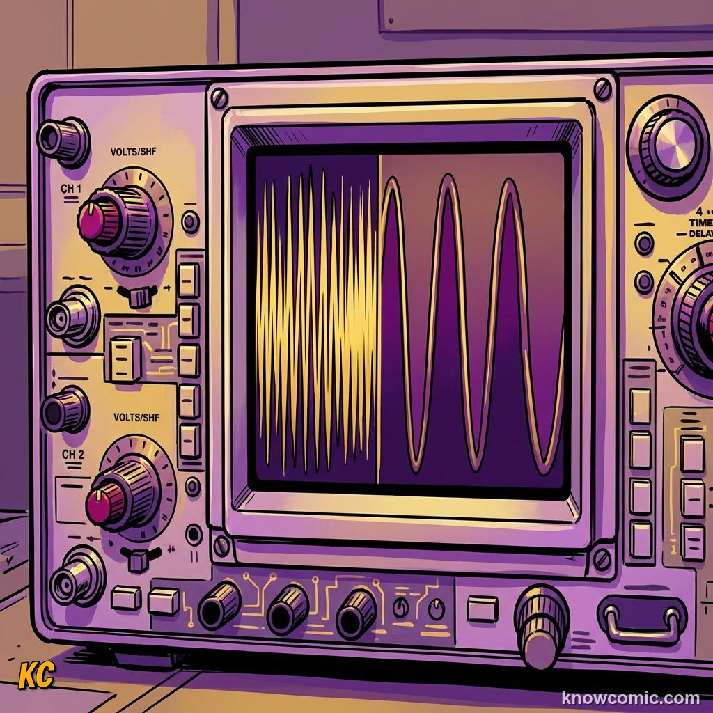 Comic illustration: preview of frequency and pitch
