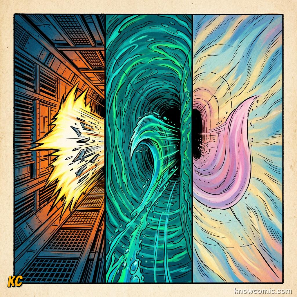 Comic illustration: preview of the next music universe topic