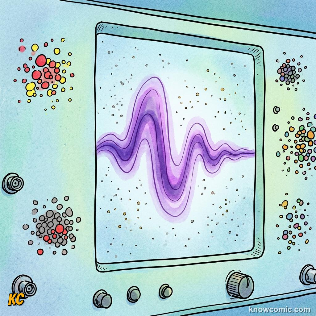 Comic illustration: sound moving slowly through open air
