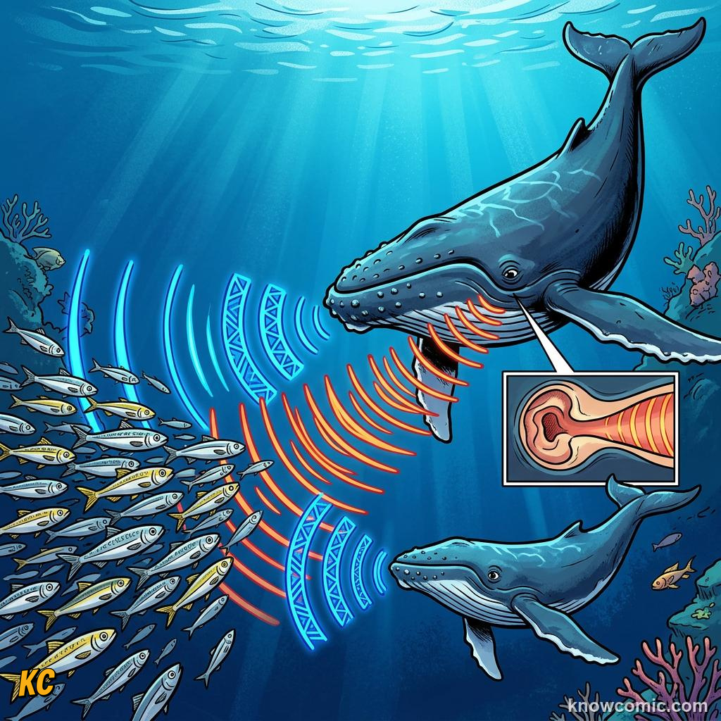 Comic illustration: the original shout reaching the listener's ears first