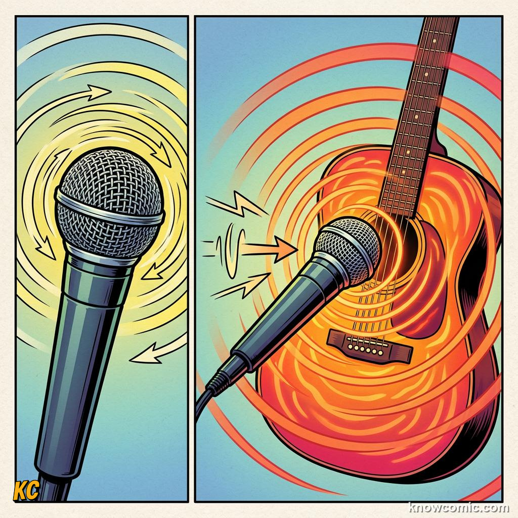 Comic illustration: wine glass shattering from resonant high-pitched sound