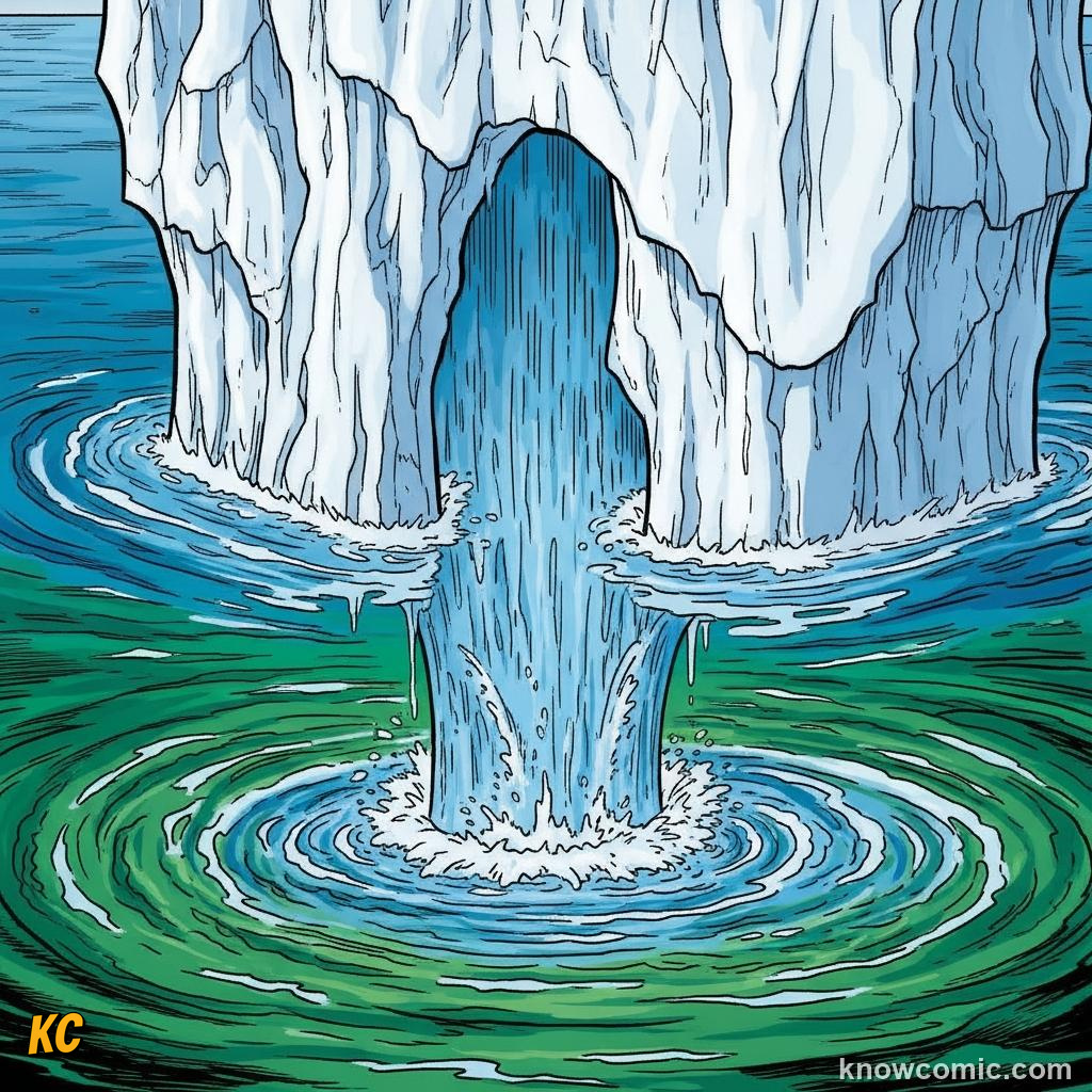 Melting Greenland ice sheet releasing freshwater that could dilute and slow ocean overturning
