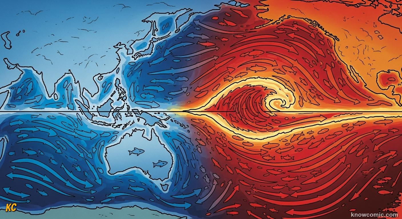 Wind-driven coastal upwelling bringing cold nutrient-rich water up into the sunlit zone