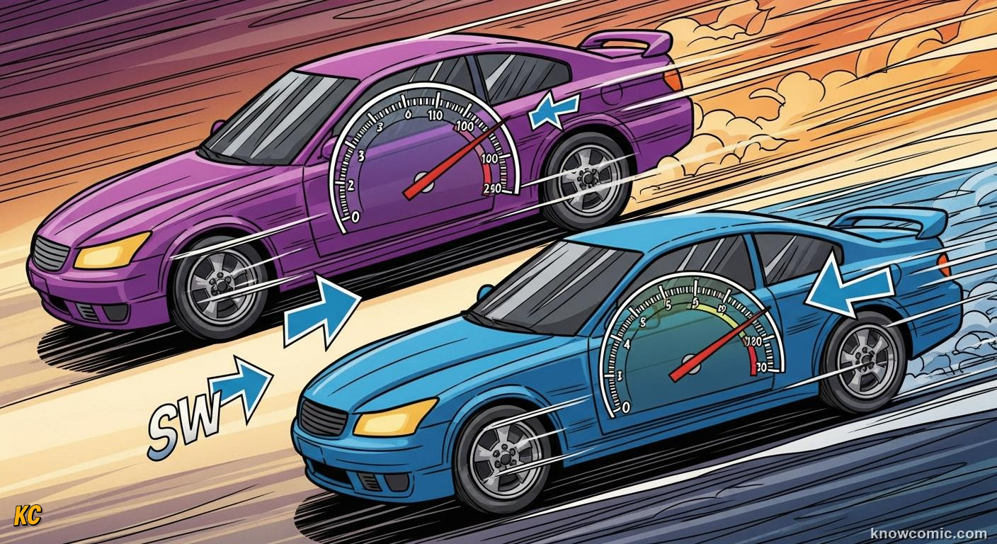 Comic illustration: THE DIFFERENCE, REAL JOURNEY