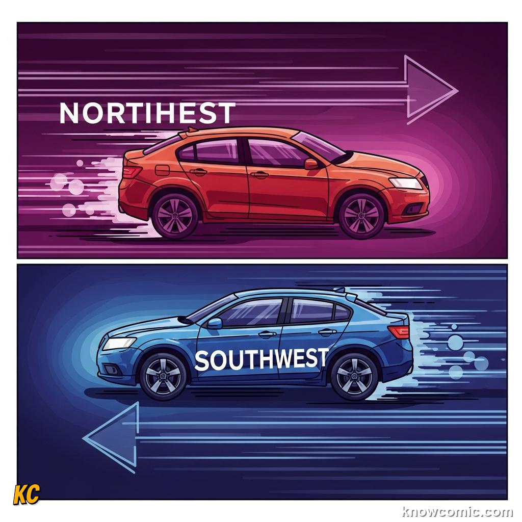 Comic illustration: SPEED & VELOCITY, VELOCITY IS VECTOR