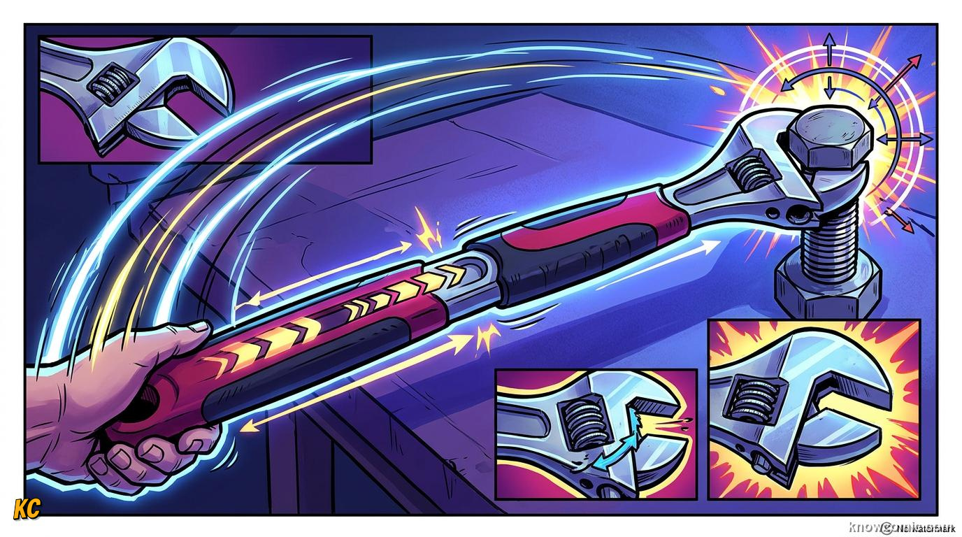 Comic illustration of a seesaw lever in balance