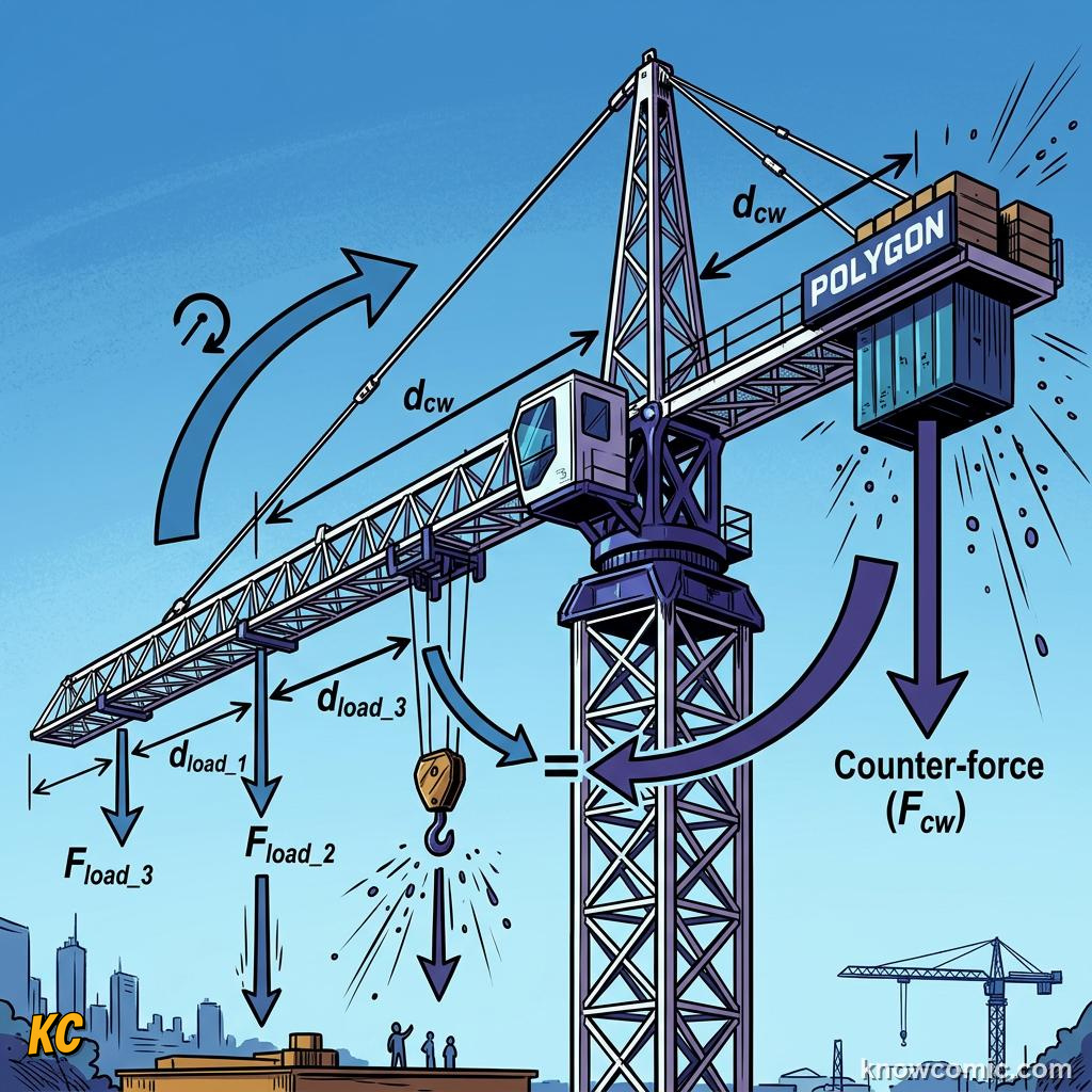 Comic illustration of a second-class lever like a wheelbarrow