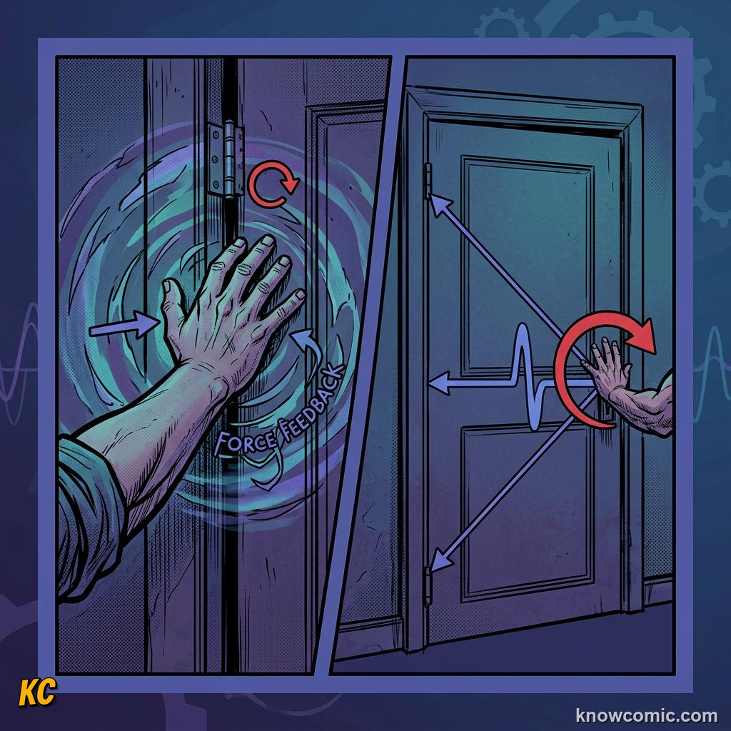 Comic illustration of clock gears transferring torque