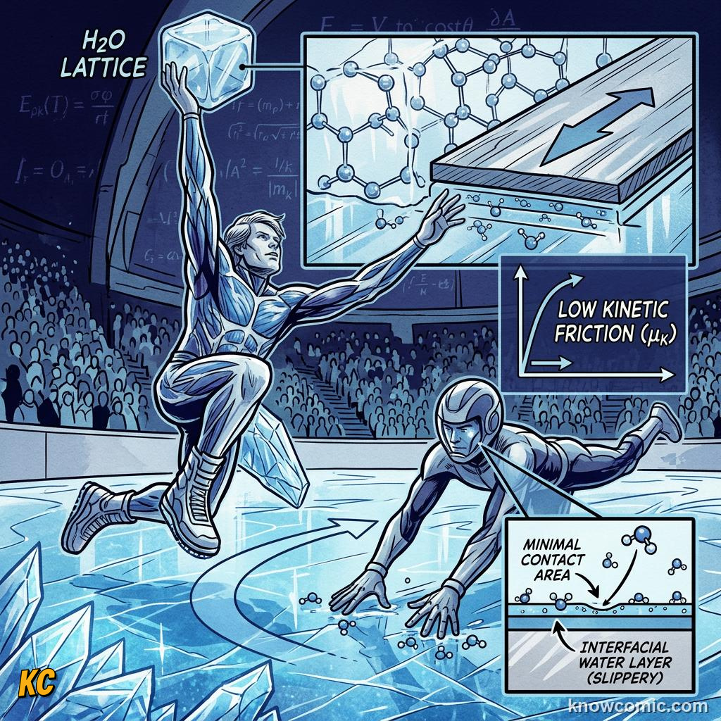 Comic illustration of pushing a box with static friction
