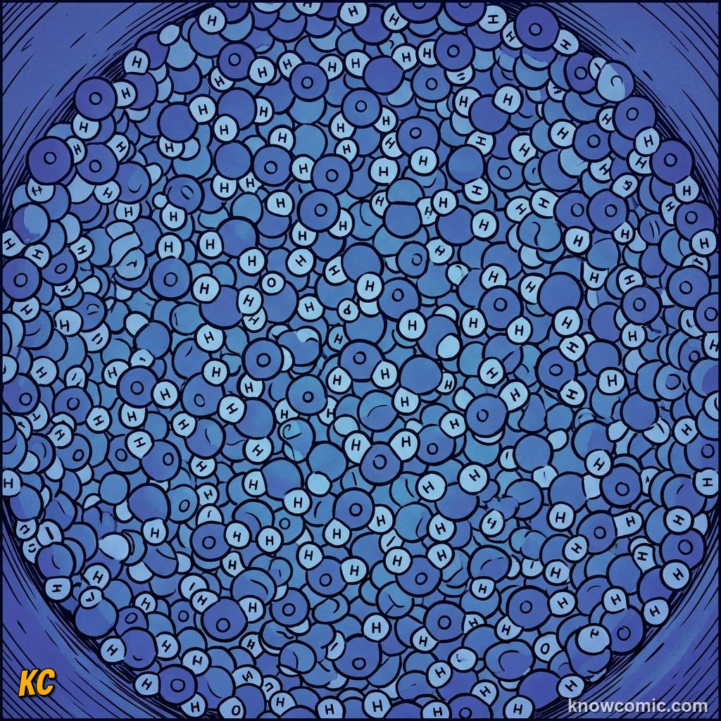 Comic illustration summarizing Pascal principle with pressure arrows in a hydraulic chamber