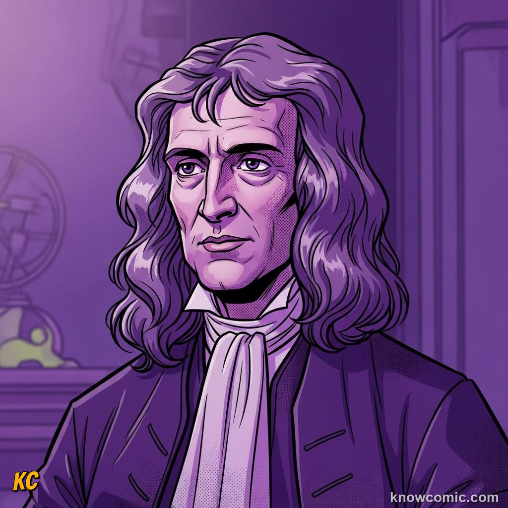 Comic illustration: Newton's First Insight, LEGACY