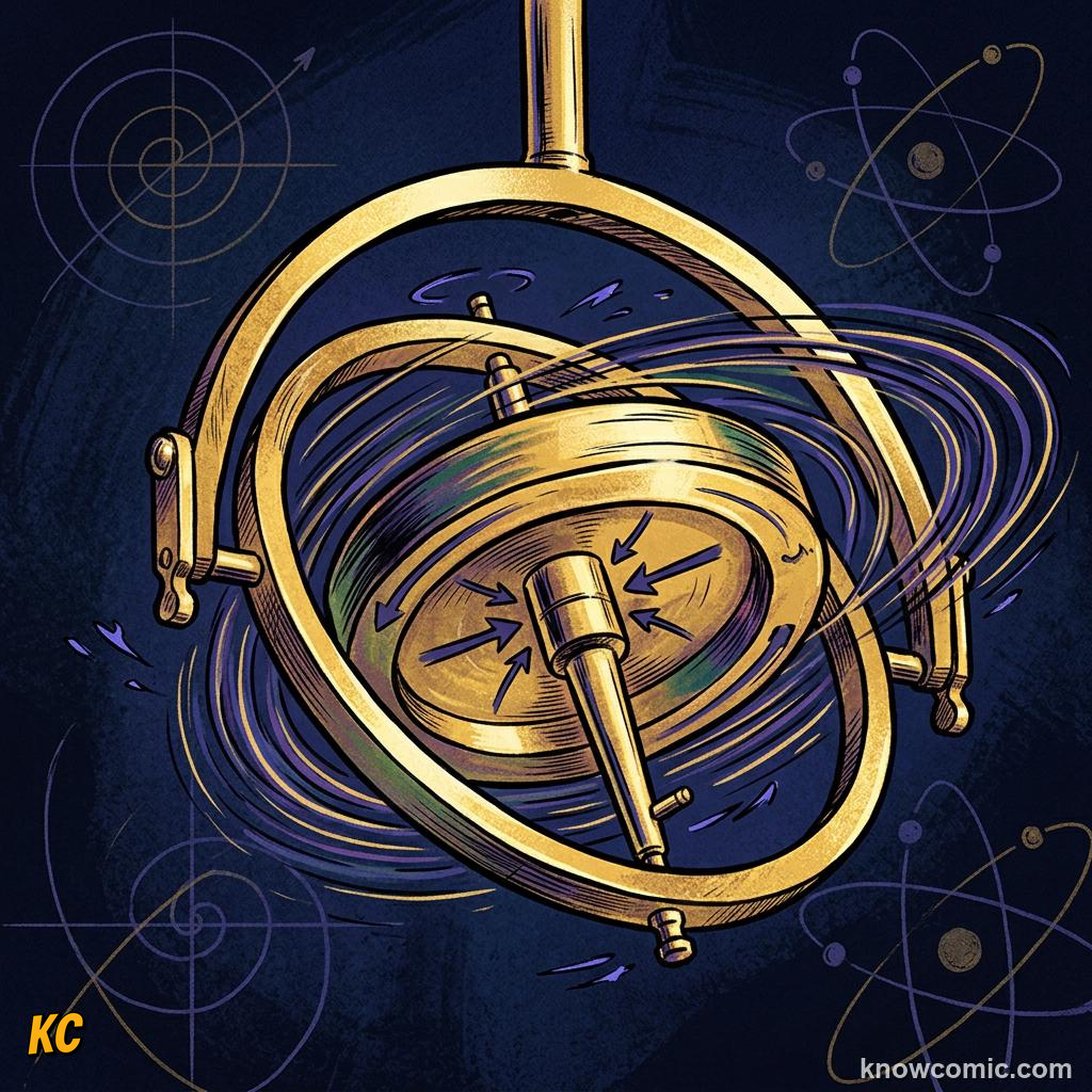 Comic illustration of torque as a twisting force on a rotating object