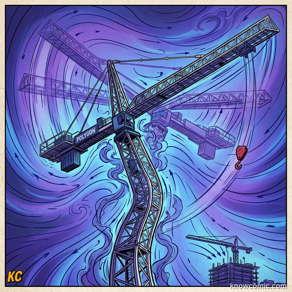 Comic panel about damping & resonance: Driving Force, educational kids illustration