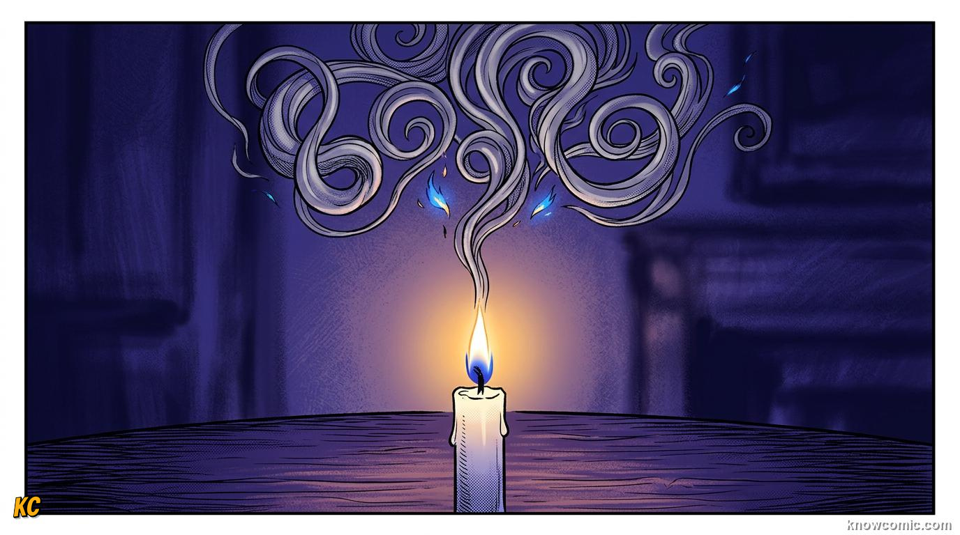 Comic panel about turbulent vs laminar flow: Watch The Smoke, educational kids illustration