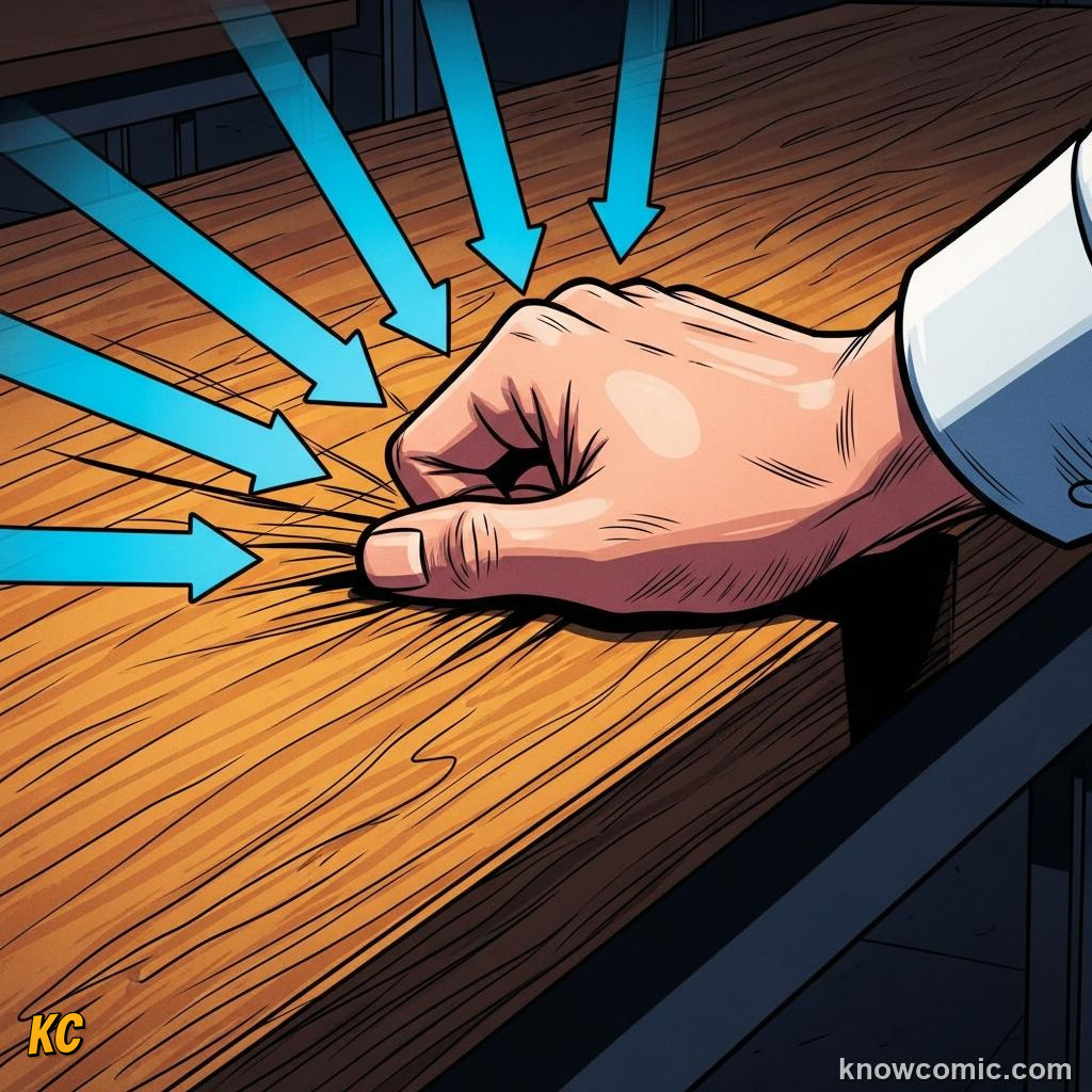 Comic illustration: EVERY ACTION HAS A REACTION, EVERYDAY PROOF
