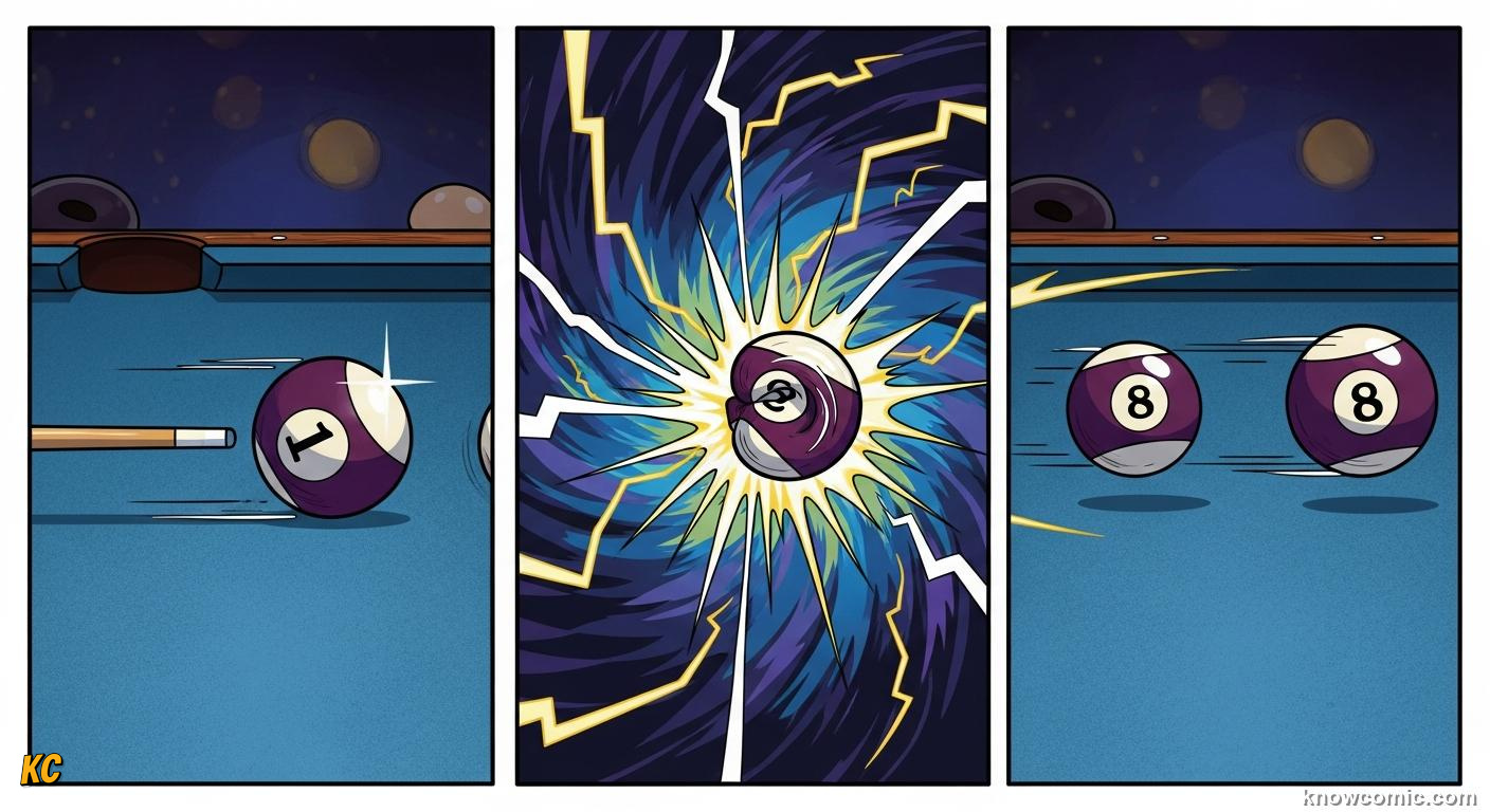 Comic illustration: AFTER COLLISION