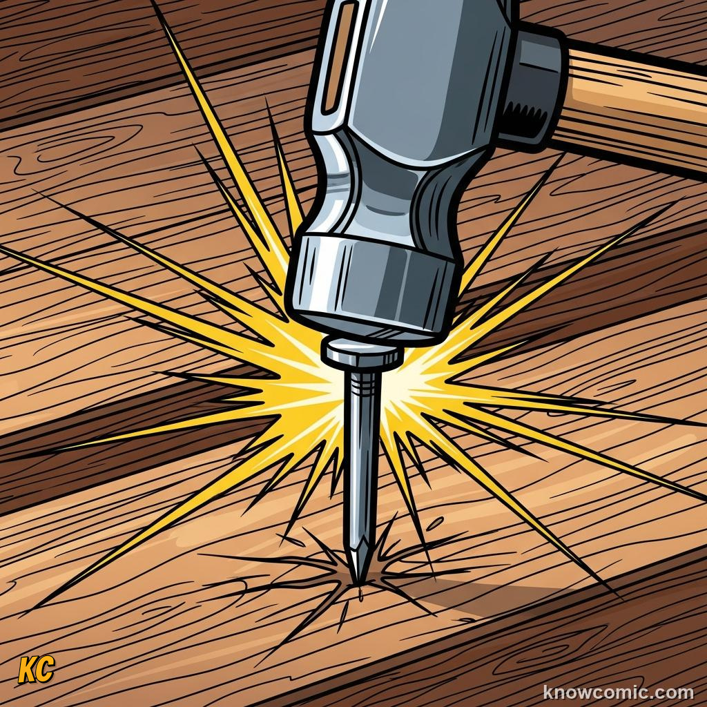 Comic illustration: NEWTON'S LAW EVERYWHERE, UNIVERSAL LAW