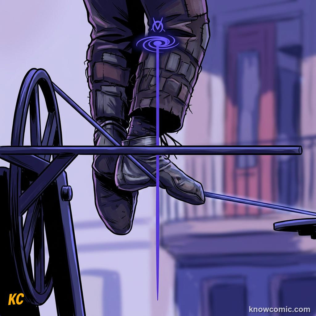 Comic panel about stability & toppling: Where The Weight Acts, Safe Zone, educational kids illustration