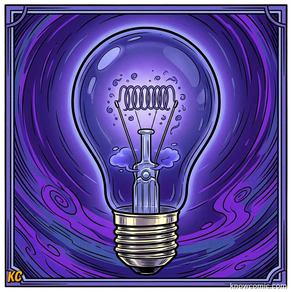 Comic panel about power: the rate of work: Not Energy, educational kids illustration