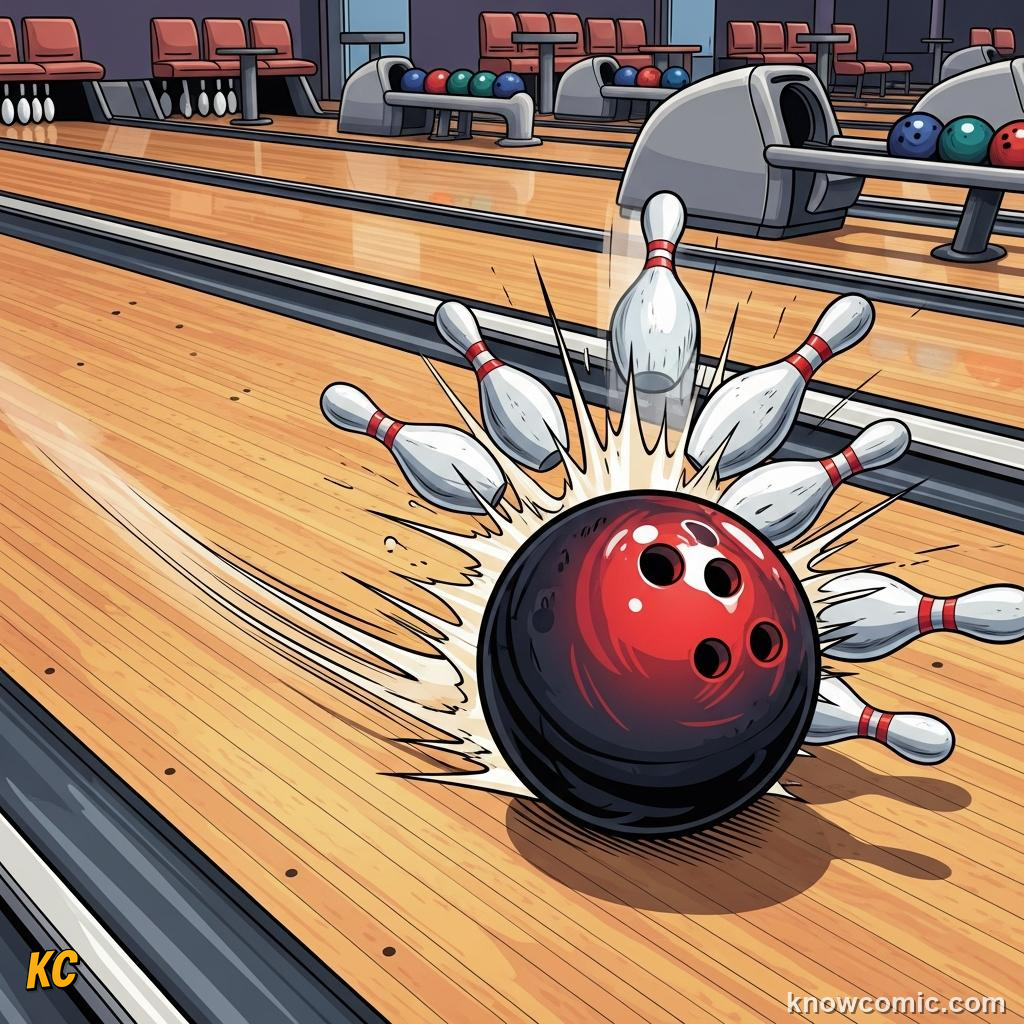 Comic illustration: THE IMPACT MOMENT, WHEN OBJECTS COLLIDE