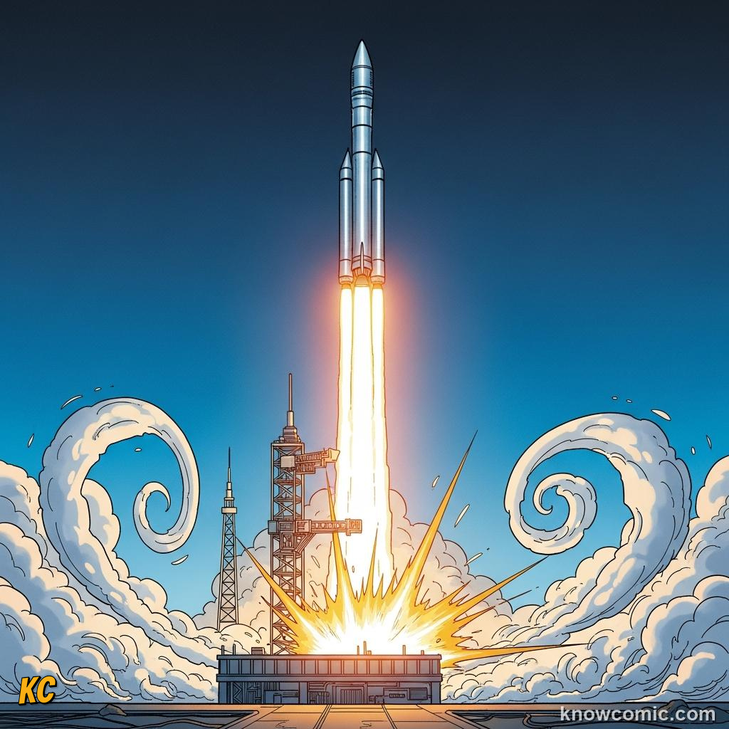 Comic illustration: MOMENTUM NEVER DISAPPEARS, UNIVERSAL PRINCIPLE