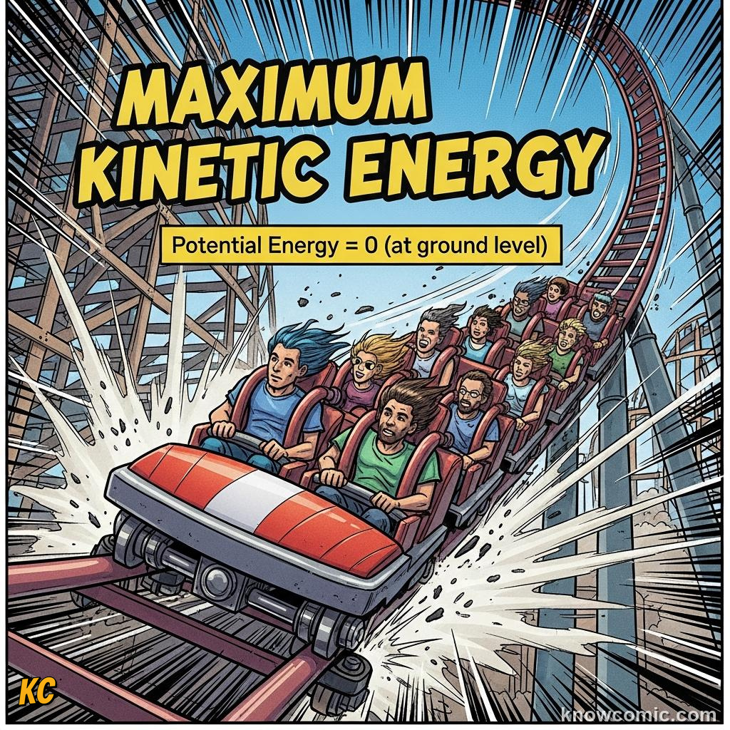 Comic illustration: ROLLER COASTER: TOP