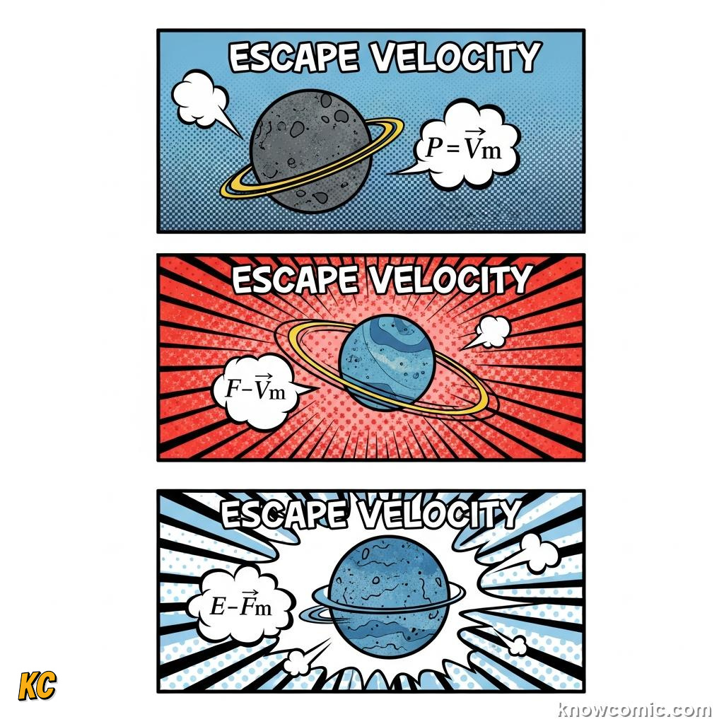 Comic illustration: NOT EVEN LIGHT CAN ESCAPE, ⏱️ TIME DILATION